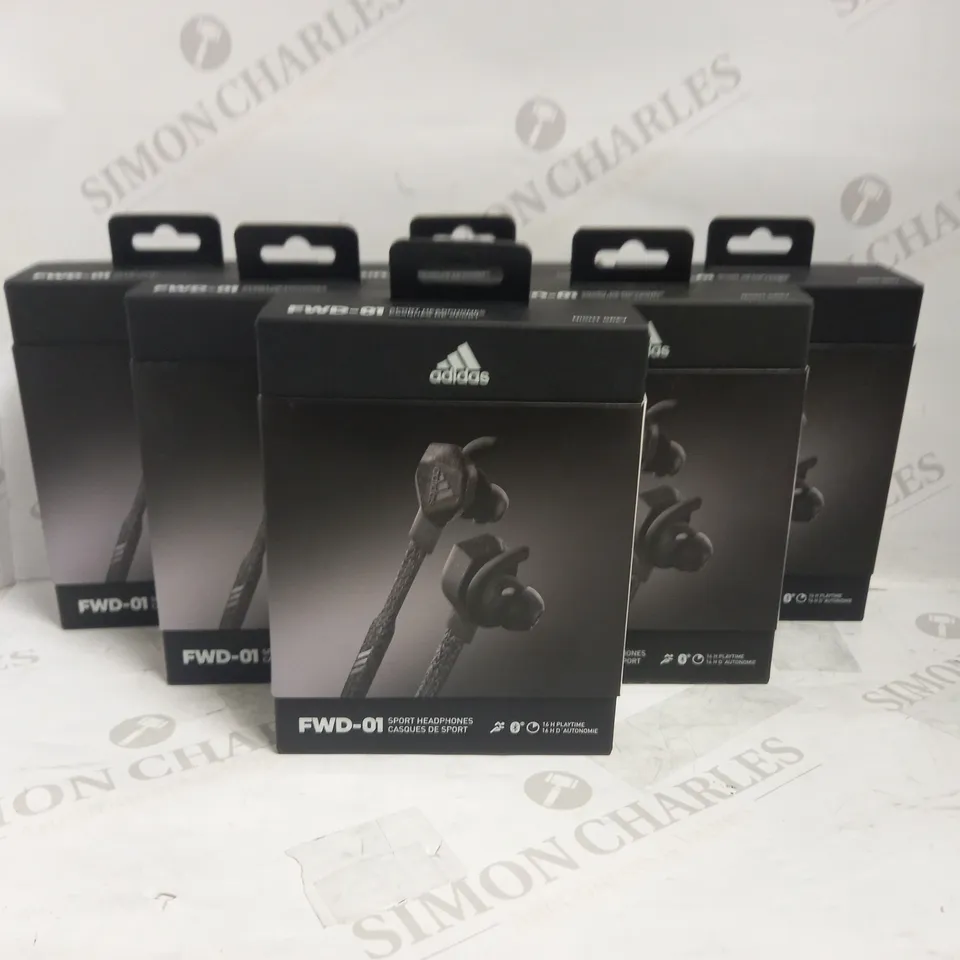 LOT OF 6 ADIDAS FWD-01 BLUETOOTH SPORT HEADPHONES