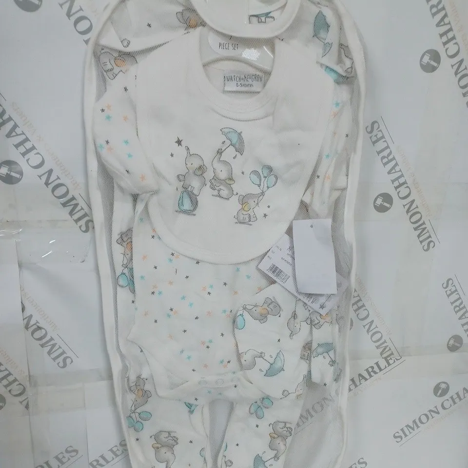 WATCH ME GROW 5 PIECE SET SIZE 6-9 MONTHS