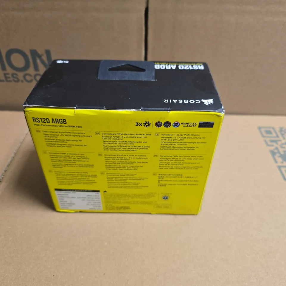 SEALED CORSAIR RS120 ARGB 3-FAN PACK