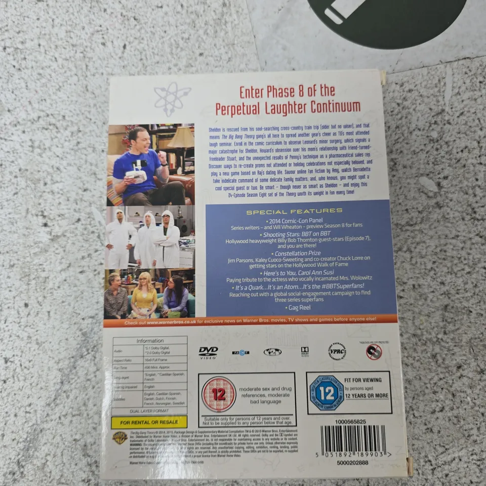 THE BIG BANG THEORY: THE COMPLETE EIGHTH SEASON – DVD BOX SET