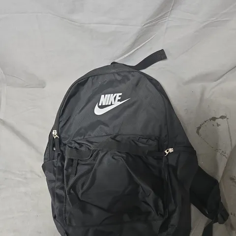 NIKE BACKPACK – BLACK WITH WHITE SWOOSH