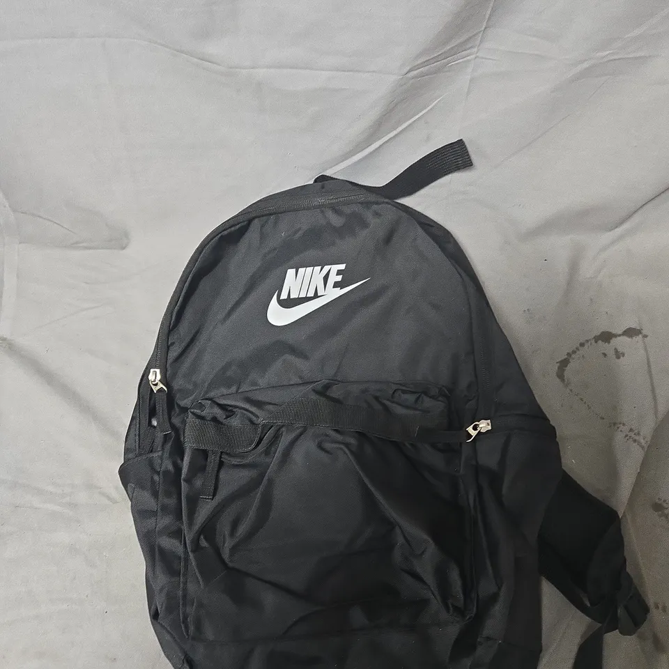 NIKE BACKPACK – BLACK WITH WHITE SWOOSH