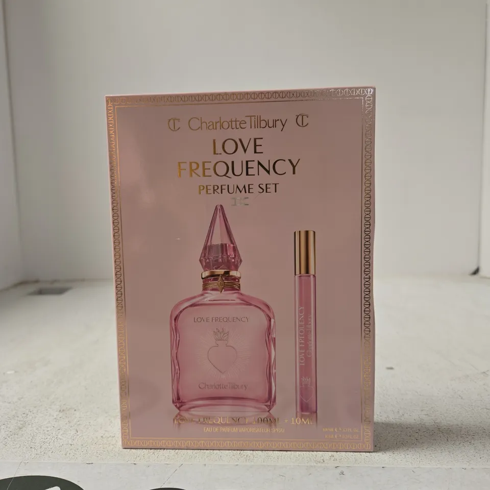 CHARLOTTE TILBURY LOVE FREQUENCY PERFUME SET – 100ML + 10ML, BOXED