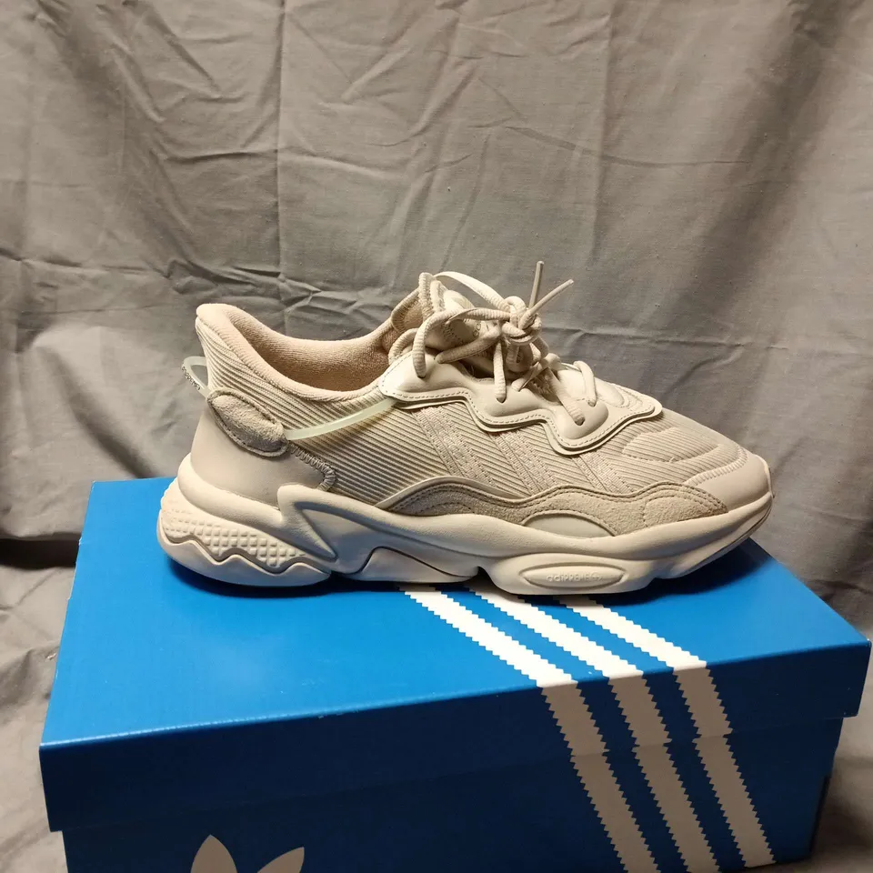 ADIDAS OZWEEGO TRAINERS – BEIGE/STONE - UK SIZE 8