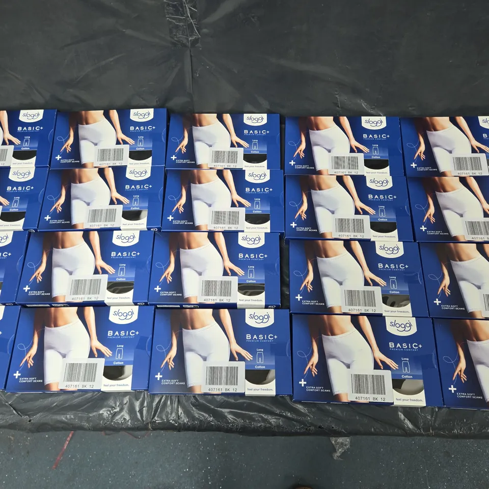 20 BOXED SLOGGI BASIC+ LONG PANTS SIZE 12
