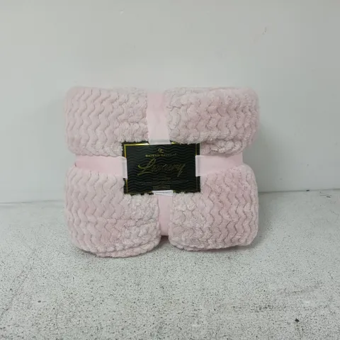 GAVENO GAVAILIA LUXURY THROW – PINK, WAVE DESIGN, 200 X 240 CM