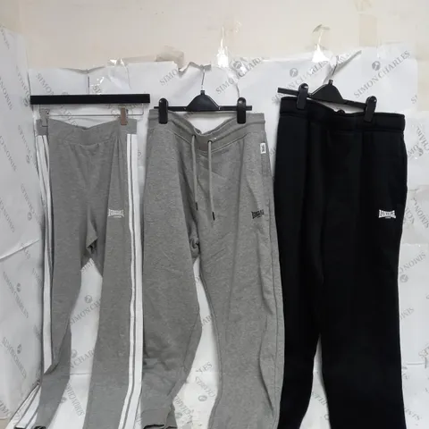 ASSORTED LONGSDALE LONDON PIECES OF CLOTHING OF VARIOUS SIZES, STYLES, AND COLOURS