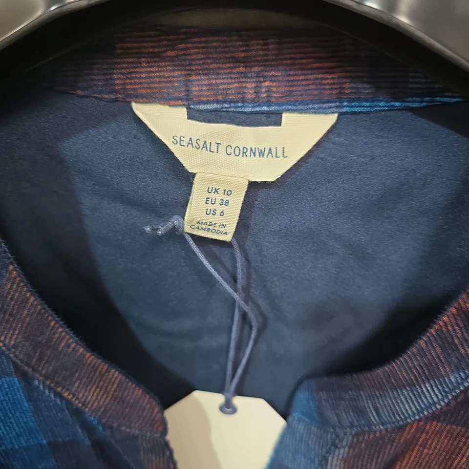 SEASALT CORNWALL WIGHTWICK DRESS IN HONESTY SEA CAVE - UK 10