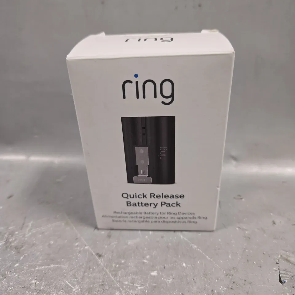 BOXED RING QUICK RELEASE BATTERY PACK 