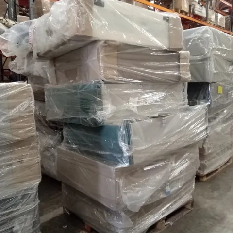 PALLET OF ASSORTED QUALITY DESIGNER DIVAN BASES // SIZES AND COLOURS VARY