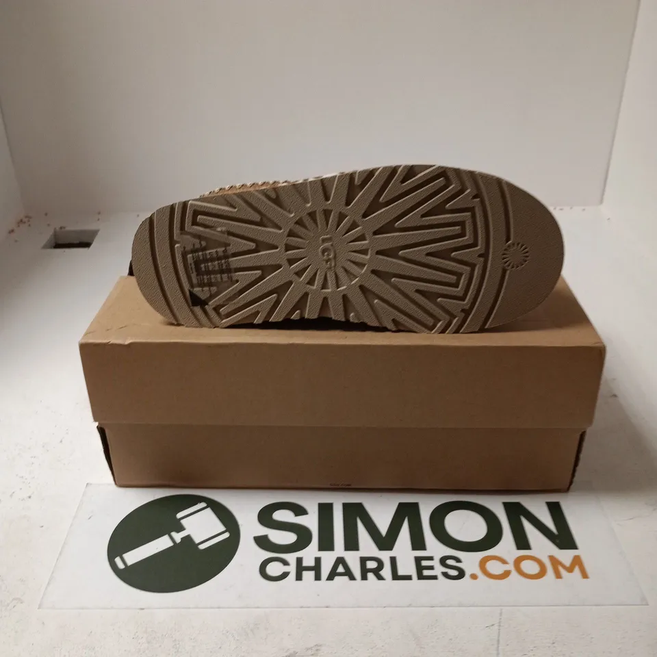 BOXED PAIR OF UGG W TAZZ PLAINS SHOES - UK 7