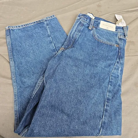 ABERCROMBIE & FITCH MID RISE THE BARREL JEAN IN NAVY - 28 REGULAR