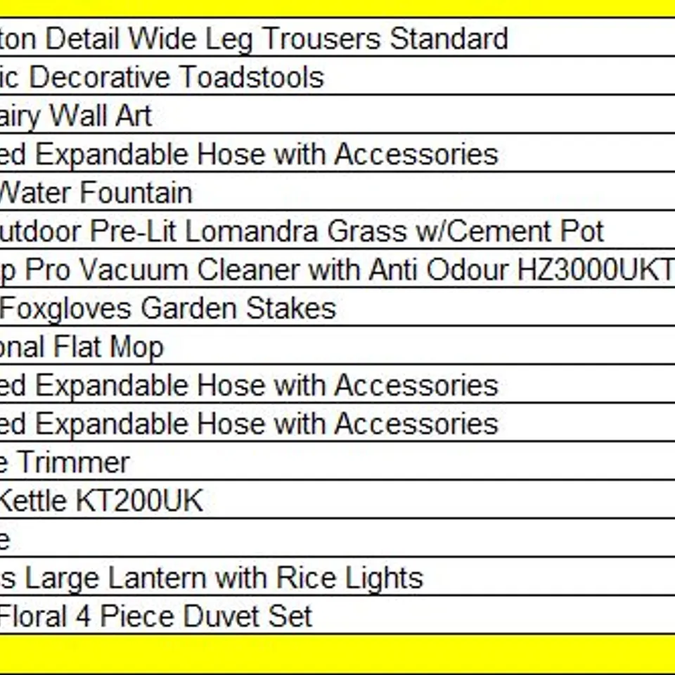 PALLET OF APPROXIMATELY 16 ASSORTED HOUSEHOLD AND GARDEN PRODUCTS TO INCLUDE;