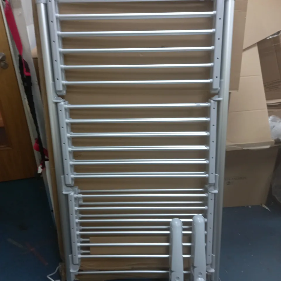 OUTLET ORGANISED OPTIONS 3 TIER HEATED AIRER WITH 21M DRYING SPACE - COLLECTION ONLY