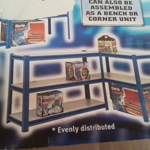 BOXED CLARKE 1.2M WIDE BOLTLESS SHELVING UNIT