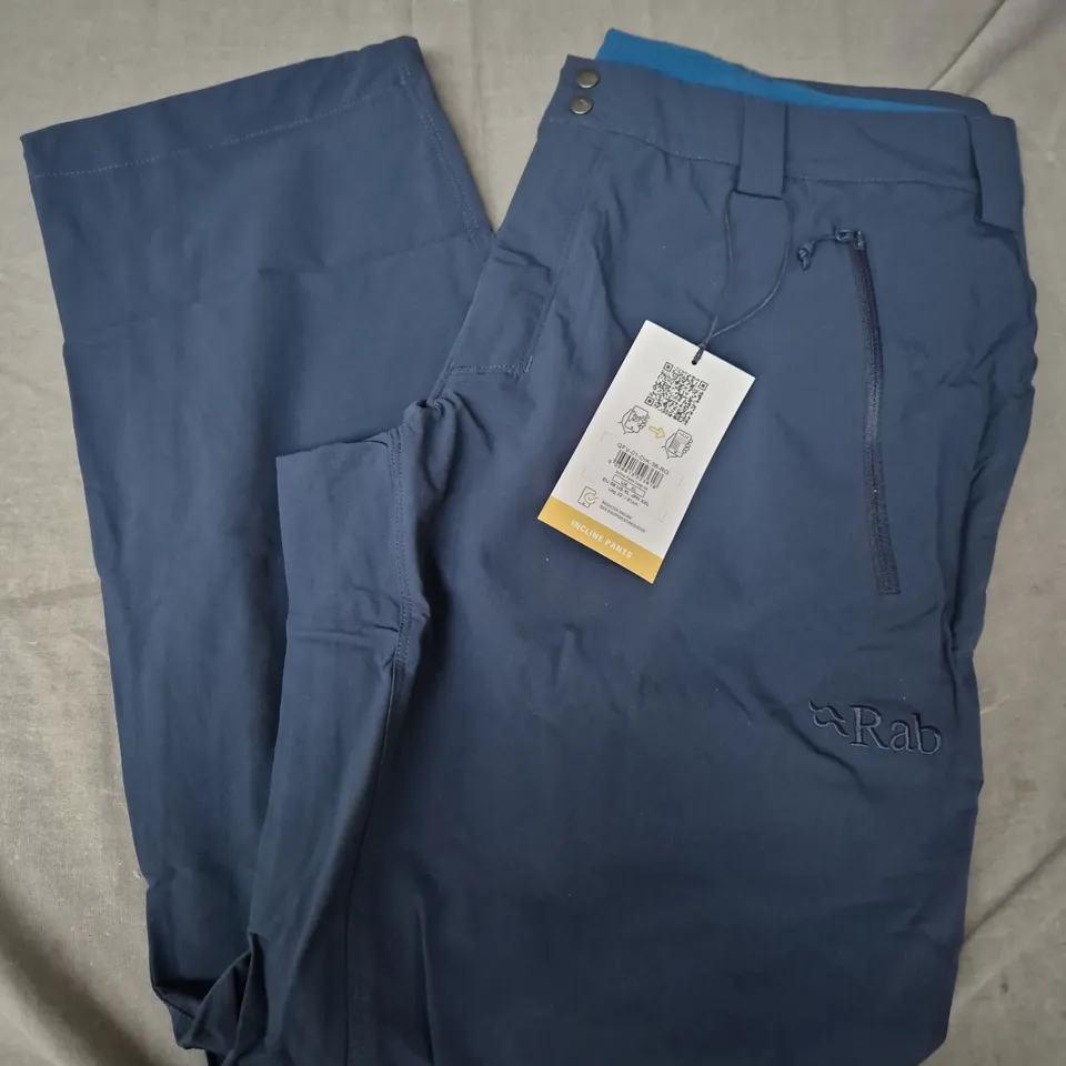 RAB INCLINE PANTS IN DEEP INK - UK XL