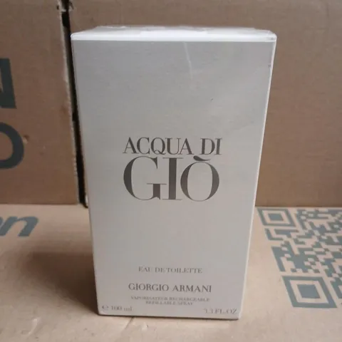 BOXED AND SEALED ACQUA DI GIO GIORGIO ARMANI EAU DE TOILETTE 100ML