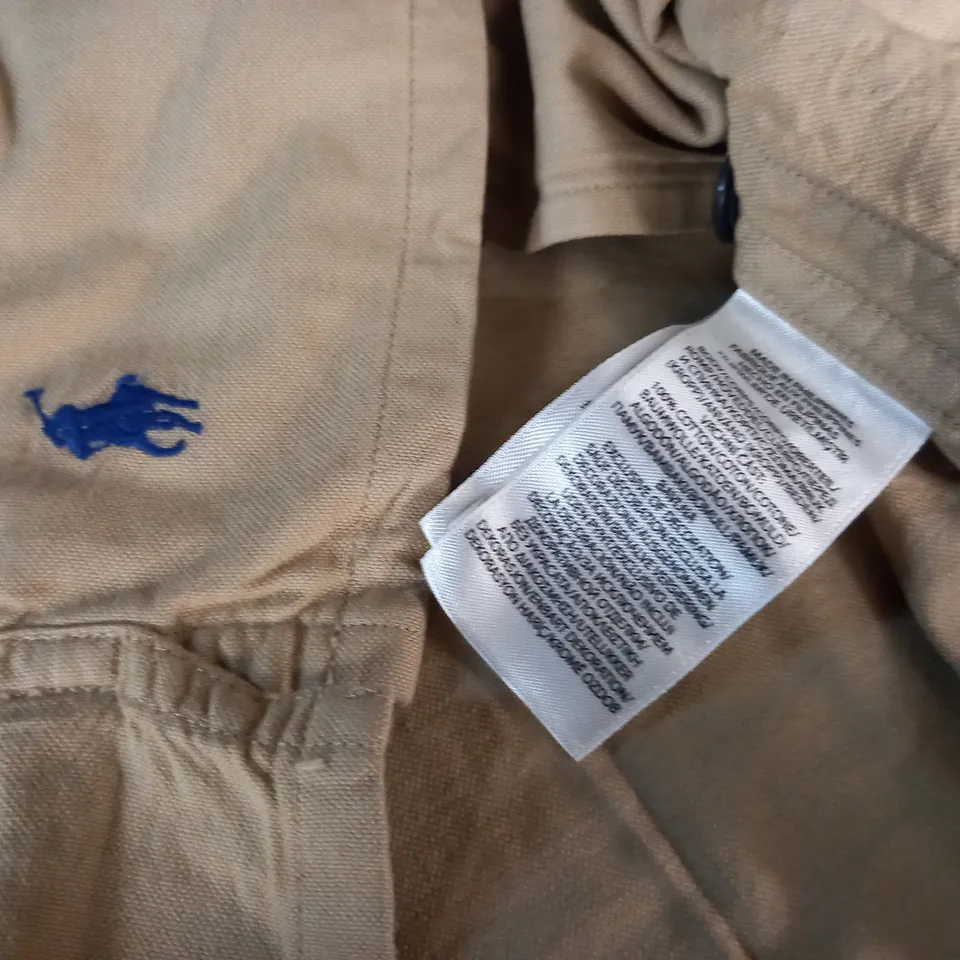 POLO RALPH LAUREN ZIP THROUGH POCKETED SHIRT - L