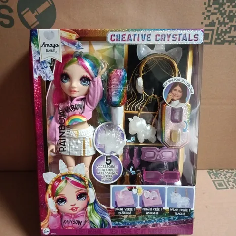 RAINBOW HIGH CREATIVE CRYSTALS AMAYA RAINE DOLL WITH ACCESSORIES – BOXED