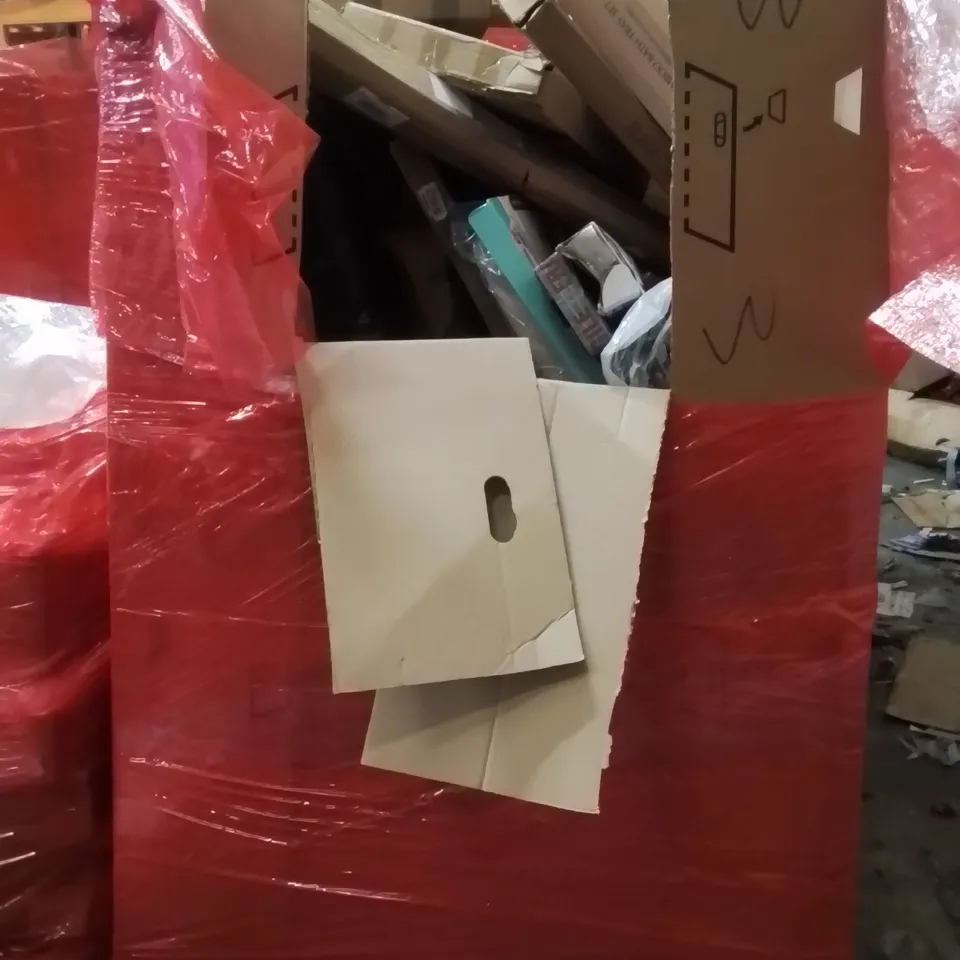 PALLET OF ASSORTED HOUSEHOLD GOODS AND PRODUCTS TO INCLUDE;BAMBOO BATH TRAY SET,CAT LITTER BOX, TENT AND OTHER ASSORTED ITEMS...