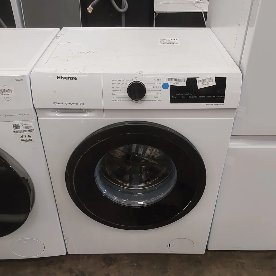 HISENSE FREESTANDING 9KG WASHING MACHINE - WFQP9014EVM