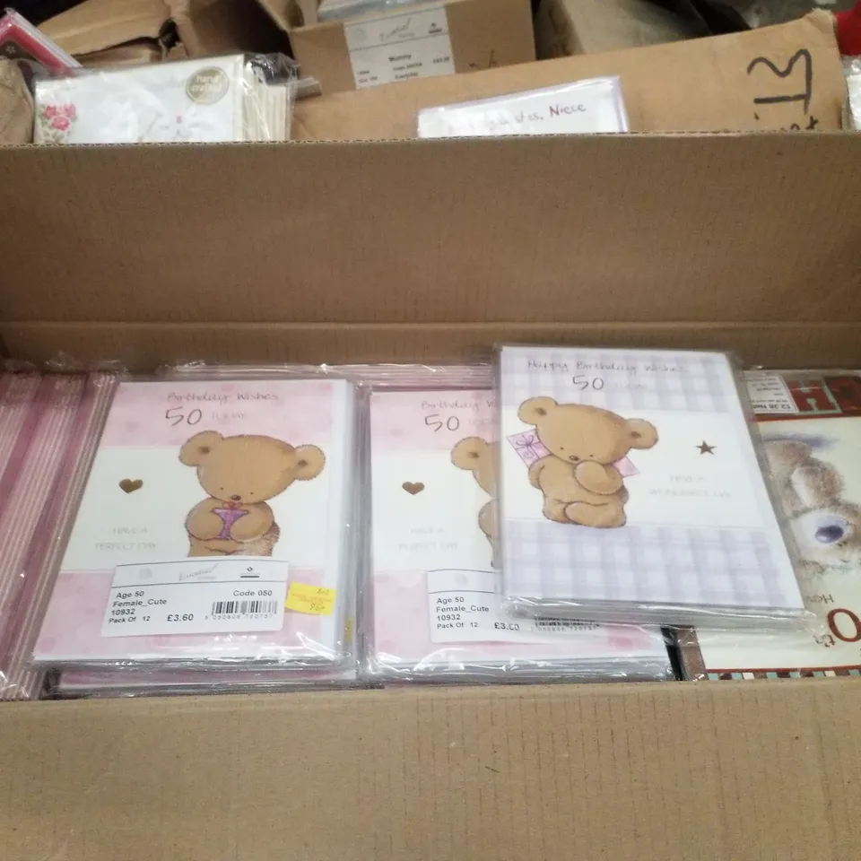 PALLET CONTAINING LARGE QUANTITY OF ASSORTED GREETINGS CARDS