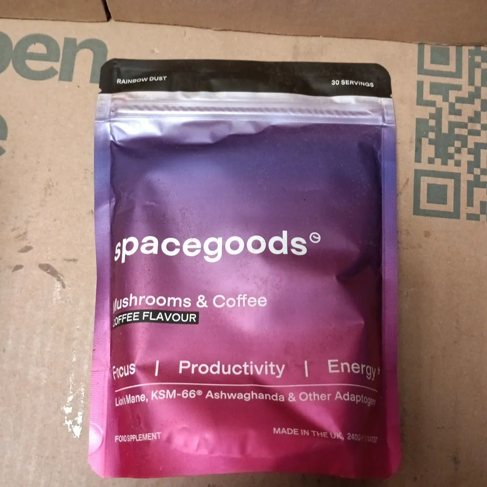 SPACEGOODS MUSHROOMS & COFFEE FLAVOUR – FOOD SUPPLEMENT, 240G