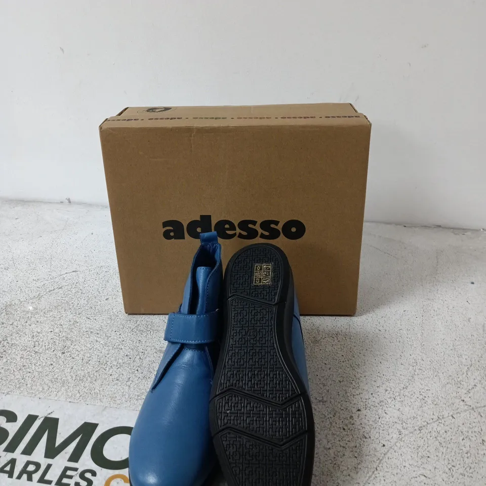 BOXED ADESSO BLUE ANKLE BOOT - EUR 37 