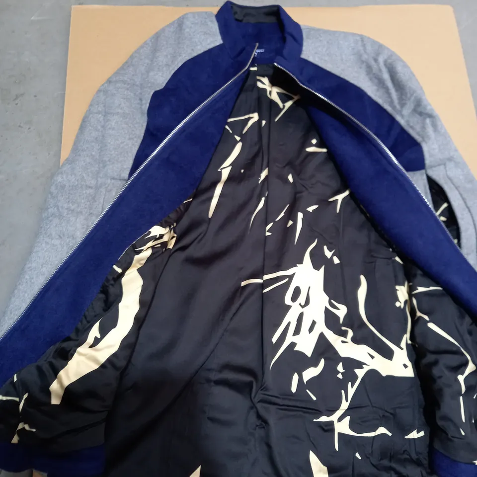 BOX OF ITEMS APPROXIMATELY 10 TO INCLUDE 1 JACKET & 9 T-SHIRTS 
