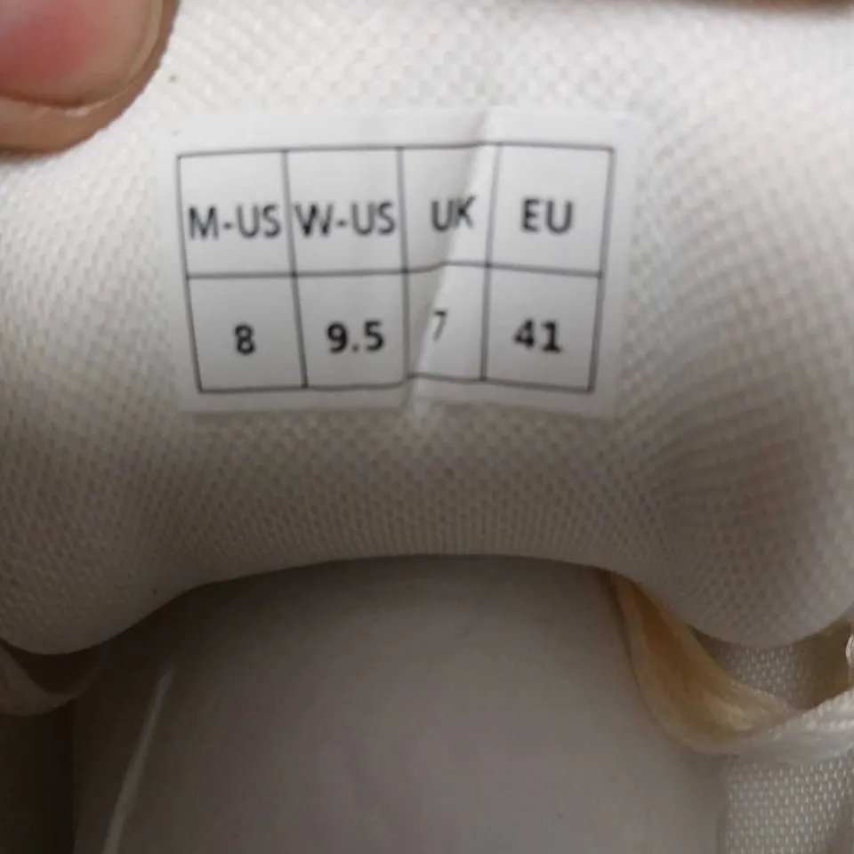 CONZURI MEN'S WHITE LEATHER SNEAKERS, UK 7 (US 8, EU 41)