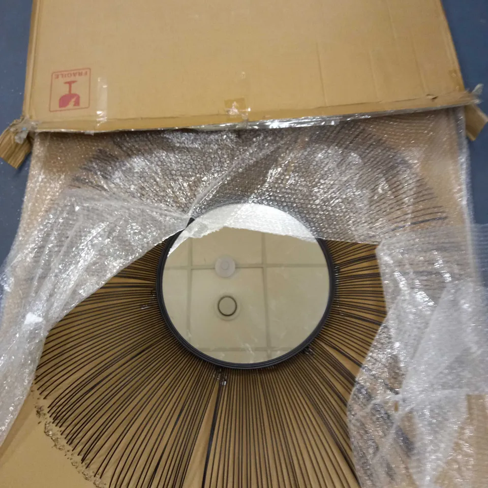 K BY KELLY HOPPEN WALL MIRROR GOLD - COLLECTION ONLY