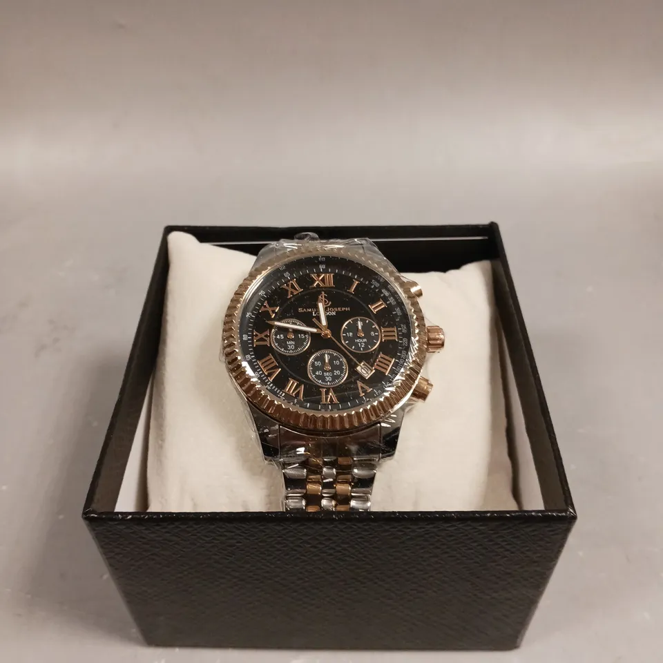 SAMUEL JOSEPH SPEED EXQUISITE TWO TONE WATCH 