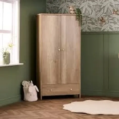 BOXED OBABY NIKA DOUBLE WARDROBE - OAK (3 BOXES)