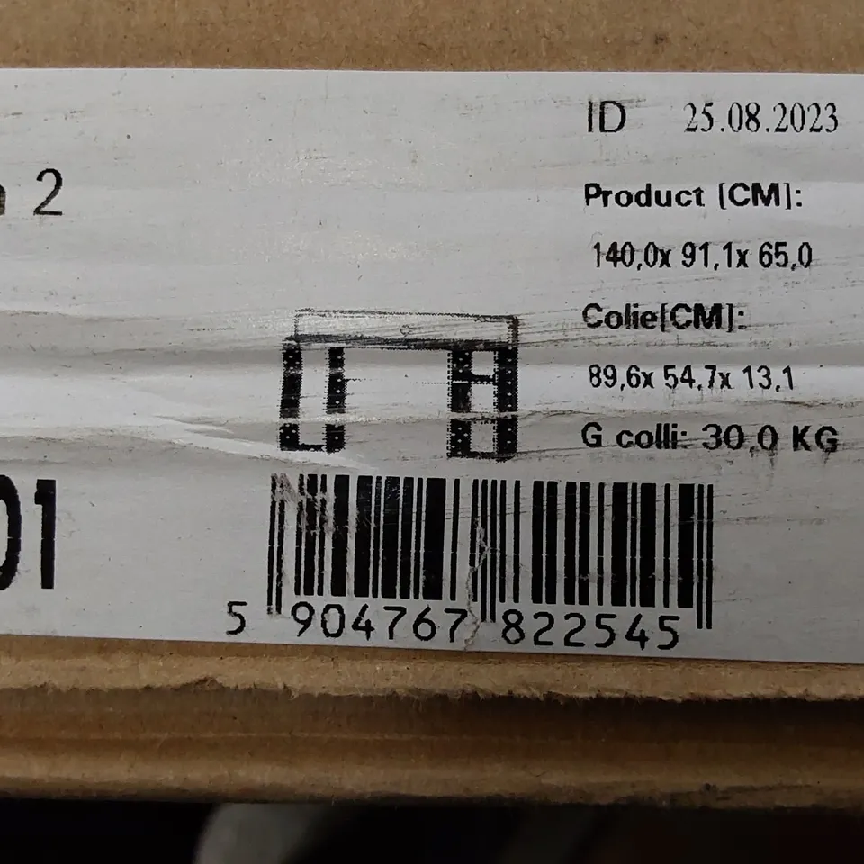 BOXED GAMING DESK IN BLACK (2 BOXES)