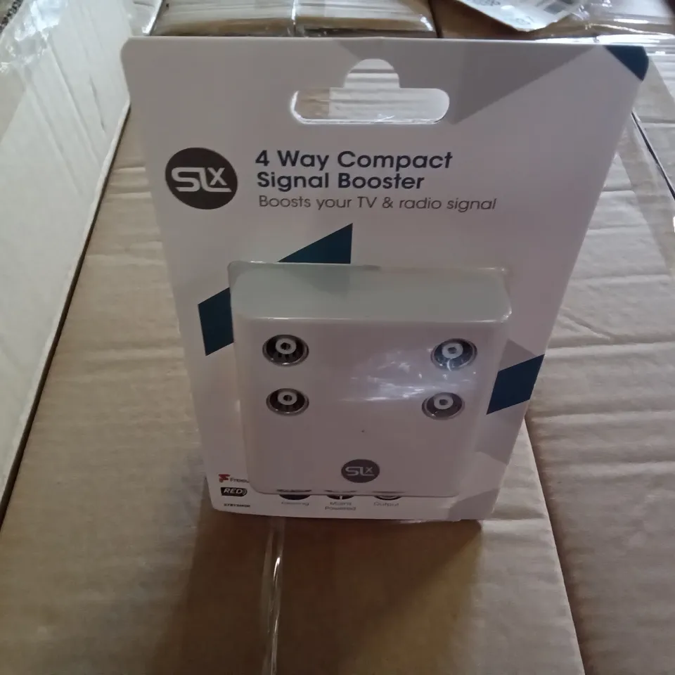 PALLET OF 20 BOXES CONTAINING APPROXIMATELY 240 SLX 4 WAY COMPACT SIGNAL BOOSTERS