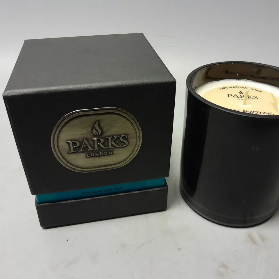 BOXED PARKS LONDON POMEGRANATE NOIR SCENTED CANDLE