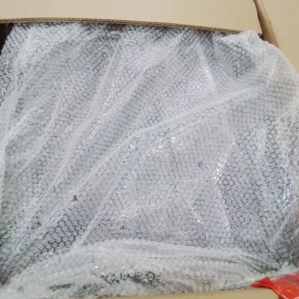 BOXED PAIR OF FAUX LEATHER UPHOLSTERED DINING CHAIRS