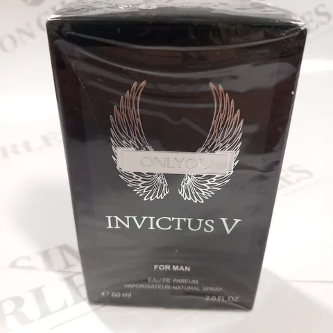BOXED AND SEALED ONLYOU INVICTUS V FOR MAN EAU DE PARFUM 60ML