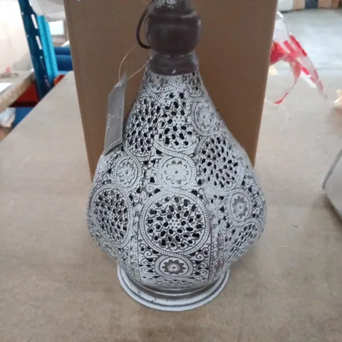 BOXED SONGER 30CM GREY TABLE LAMP