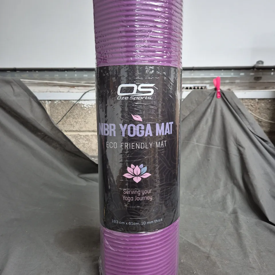 OZE SPORTS YOGA MAT – ECO FRIENDLY, PURPLE, 183 CM X 61 CM X 10 MM