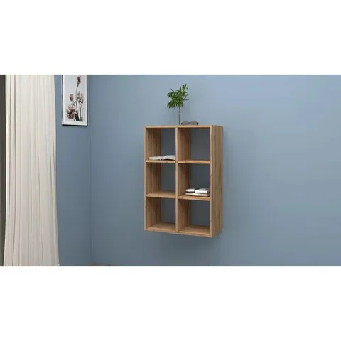 BOXED MARUSKA 90CM H × 90CM W FLOATING BOOKCASE