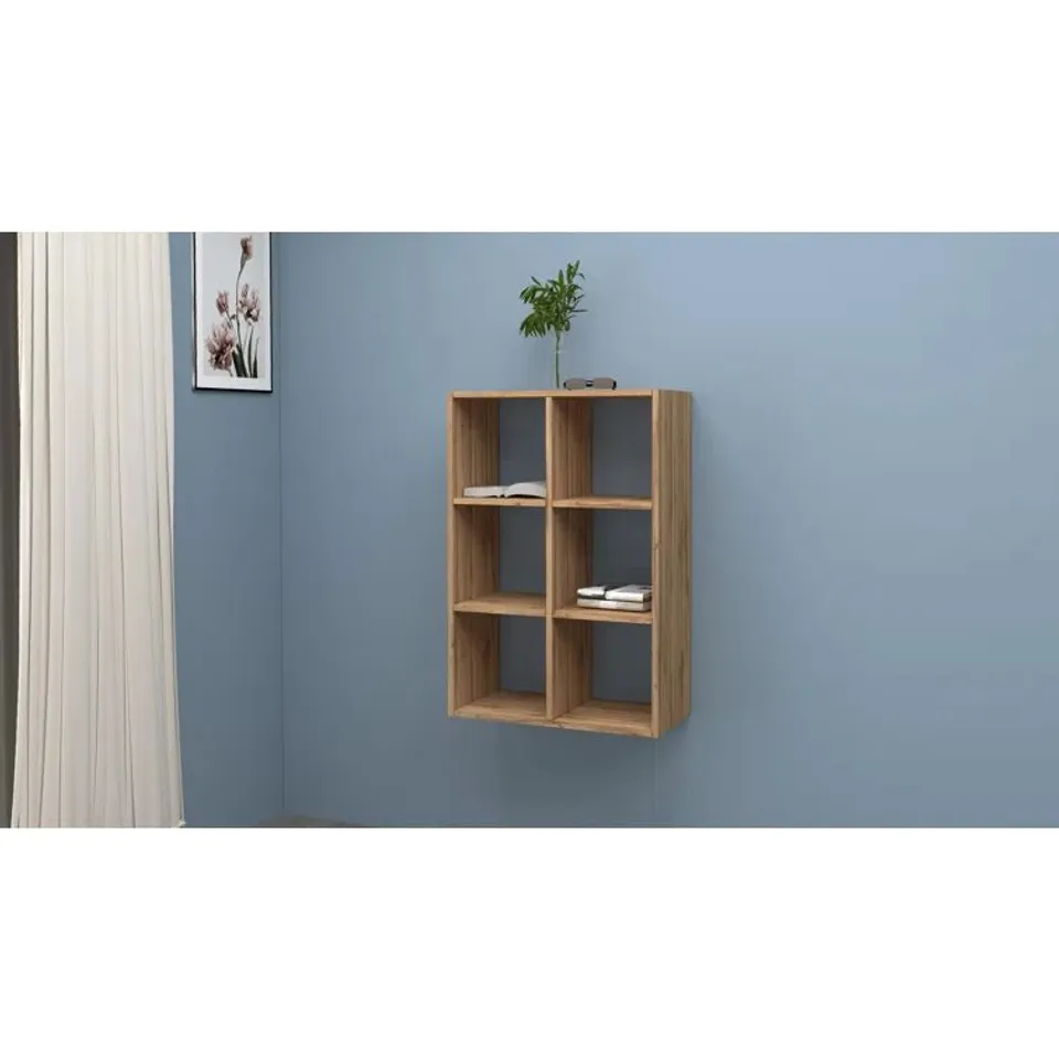 BOXED MARUSKA 90CM H × 90CM W FLOATING BOOKCASE 