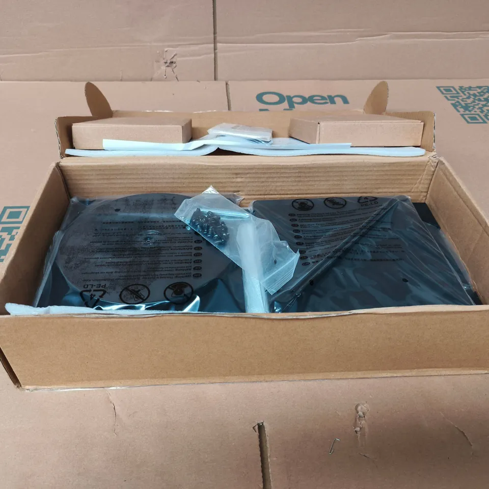 ROTATING PEGBOARD DISPLAY STAND BOXED WITH INSTRUCTIONS