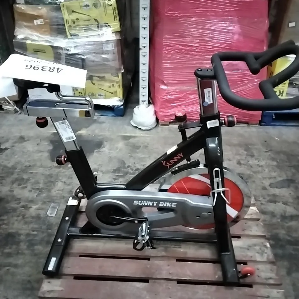 SUNNY HEALTH & FITNESS INDOOR CYCLING BIKE - UNPROCESSED RAW RETURN