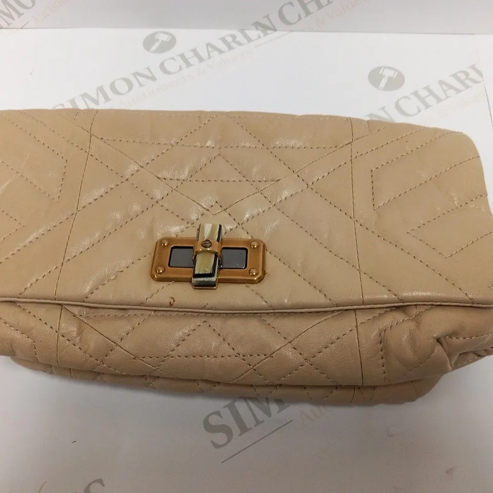LANVIN PARIS BEIGE LEATHER HANDBAG