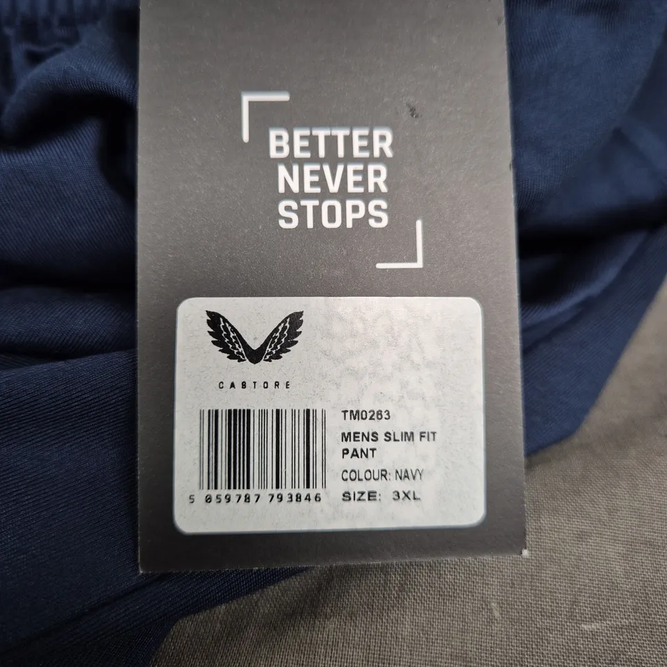 CASTORE MENS SLIM FIT PANT – NAVY, UK 3XL (WITH TAGS)