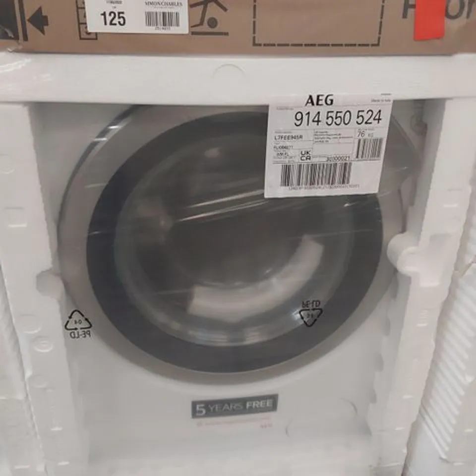 AEG PRO STEAM 9KG FREESTANDING WASHING MACHINE MODEL L7FEE945R RRP £750