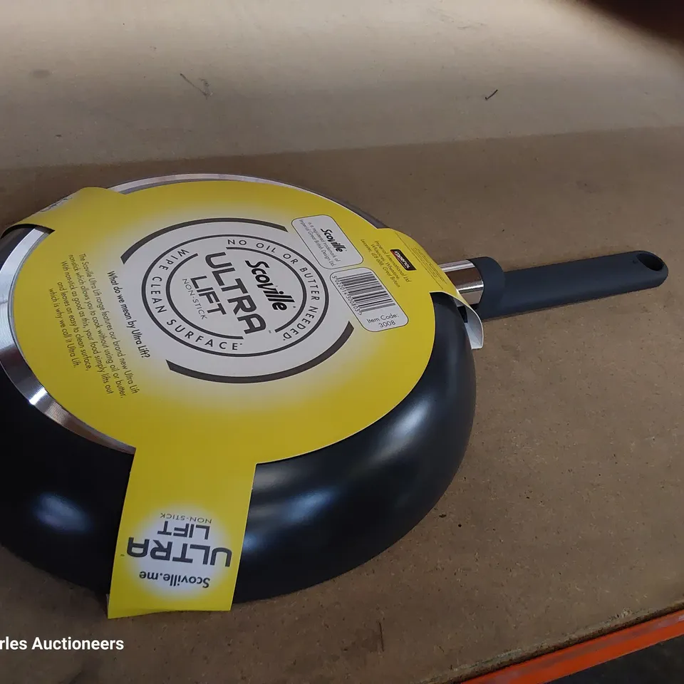 CASE OF FOUR SCOVILLE ULTRA LIFT INDUCTION READY 30cm FRYING PANS