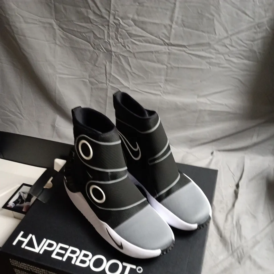 NIKE HYPERBOOT – BLACK/GREY HIGH-TOP SHOES (UK 10.5-12) 
