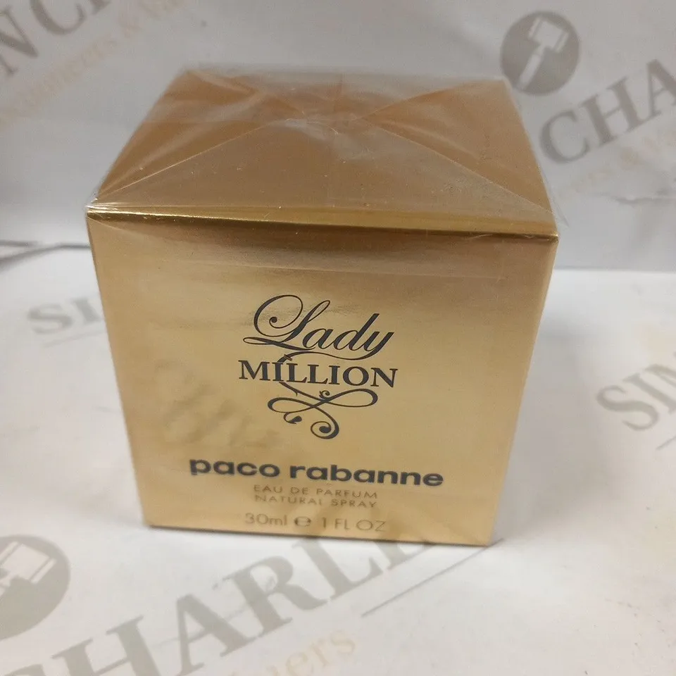 BOXED AND SEALED LADY MILLION PACO RABANNE EAU DE PARFUM 30ML